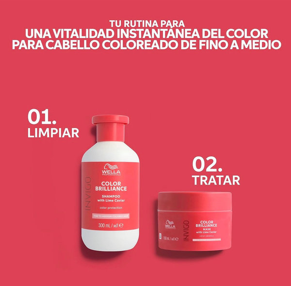 Wella Invigo Color Brilliance Mascarilla Cabello Coloreado Fino/Normal 150ml