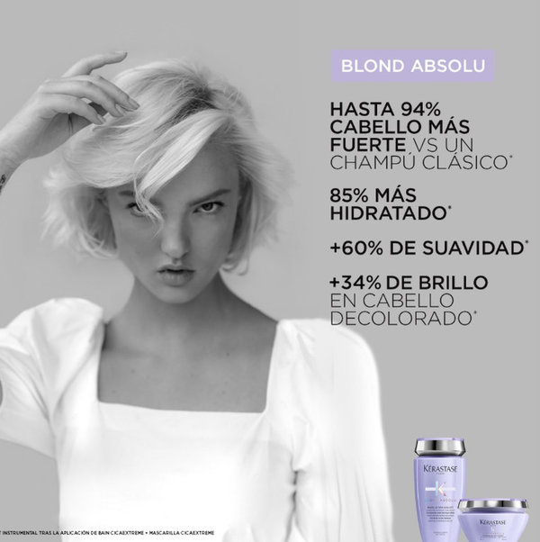 Kerastase Blond Absolu Bain Ultra-Violet Champú Cabellos Rubios 1000ml
