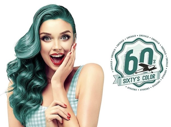 Hairgum Sixtys Color Emerald Coloración Directa 60ml