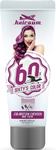 Hairgum Sixtys Color Fushia Coloración Directa 60ml