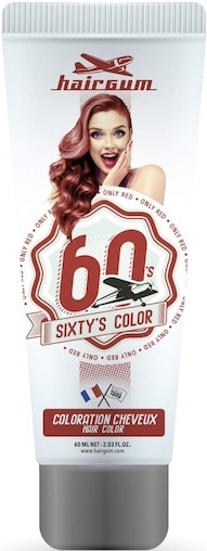 Hairgum Sixtys Color Only Red Coloración Directa 60ml