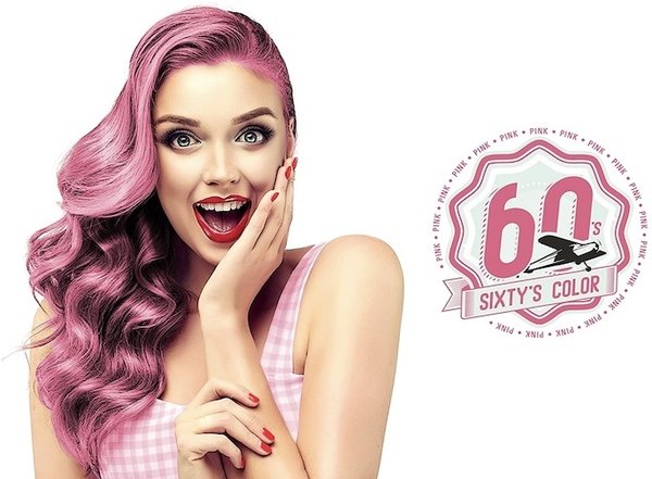 Hairgum Sixtys Color Pink Coloración Directa 60ml