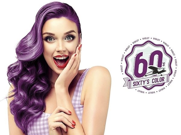 Hairgum Sixtys Color Violet Coloración Directa 60ml