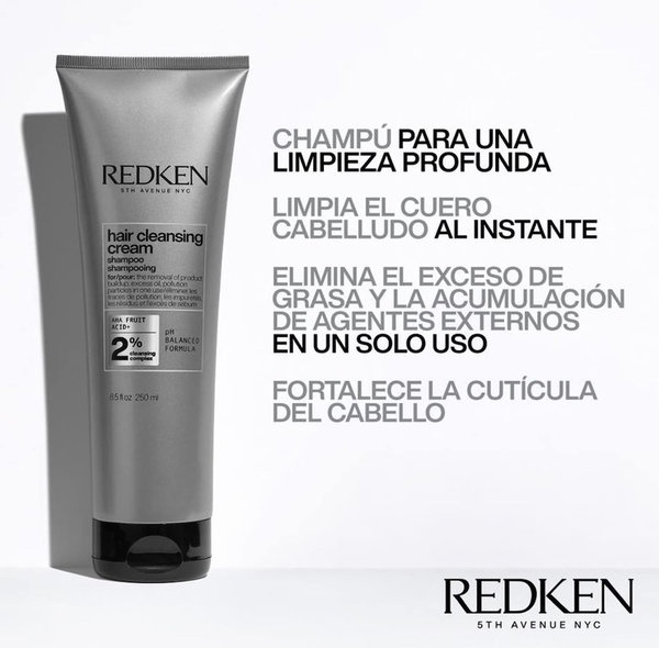 Redken Hair Cleansing Cream Champú Limpieza Profunda 250ml